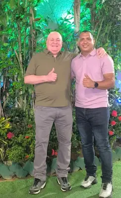 Foto de Raúl González y Gerry Piñero