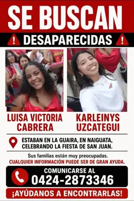 Foto de Luisa Cabrera y Karleinys Uzcategui