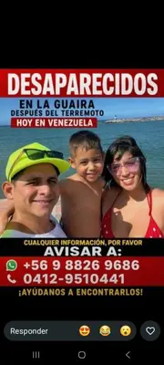 Foto de Leonel, Laura y Gael Alvarado