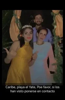 Foto de Belkis, Albert y Alvanis familia Rodríguez