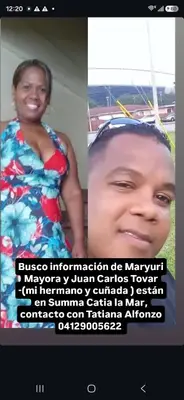 Foto de Juan Carlos tovar y maryuri