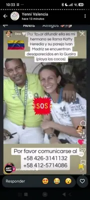 Foto de Katty Heredia y Iván martinez