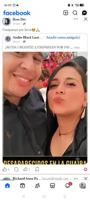 Foto de Yuletsy parra y Carlos Herrera