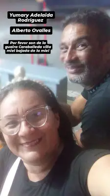 Foto de Yumary Rodríguez y Alberto Ovalles