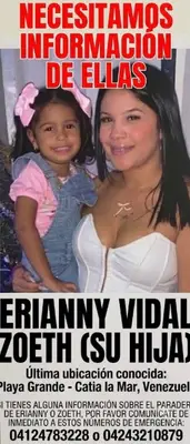 Foto de Erianny Vidal y zoeth