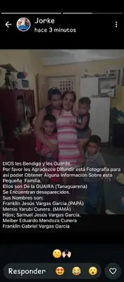 Foto de Franklin Alfonso y su familia