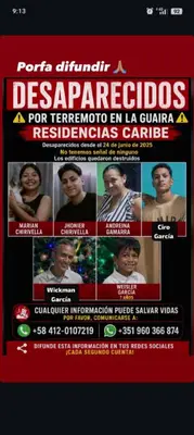 Foto de Maria andreina Gamarra mora y familia