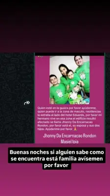 Foto de Yony encarnacao esposa masiel y hijos
