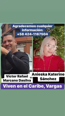 Foto de Victor Rafael y Anieska Katerine Sánchez