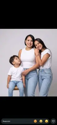 Foto de María Andara, Antonella Montilla y angel Montilla