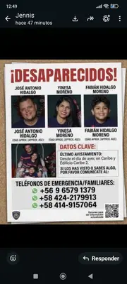 Foto de Yinesa Moreno y familia