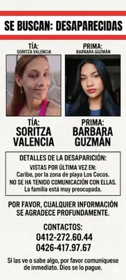 Foto de Soritza Valencia y Bárbara Guzmán
