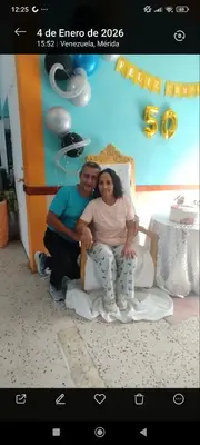 Foto de Luis Enrique Rojas Lacruz y su esposa Morainne Torres Rodríguez