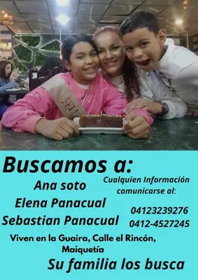 Foto de Ana Carolina Soto Fernández, Sebastián Emilio Panacual Soto, Elena Panacual Soto