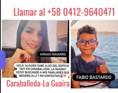 Foto de Kiriaki Navarro y su hijo Fabio Bastardo