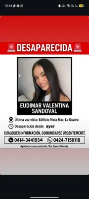Foto de Eudimar Valentina Sandoval