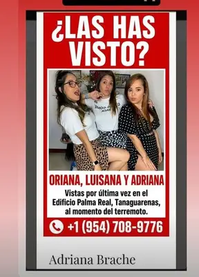 Foto de Oriana, Luisana y Adriana