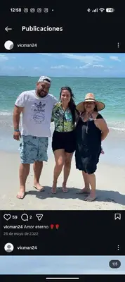 Foto de Victor Manuel Sánchez y Yetsi Sánchez de izq a der