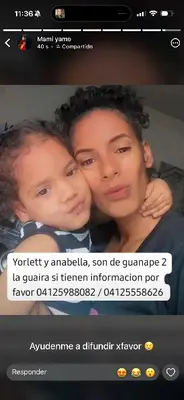 Foto de Yorlett Dellan y Anabella colmenares