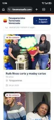 Foto de Rivas Ruth y cartas maday
