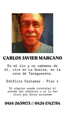 Foto de Carlos Javier Marcano Campos