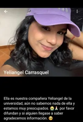 Foto de Yeliangel Carrasquel