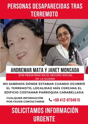 Foto de Andremar Mata y Janet Moncada