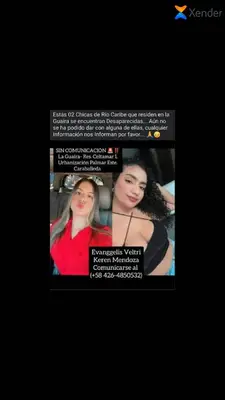 Foto de Evannyelin veltri hermana de keren Mendoza veltri