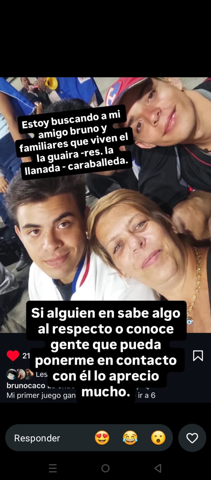 Foto de Dante, Orietta, bruno y Ornella Velasquez